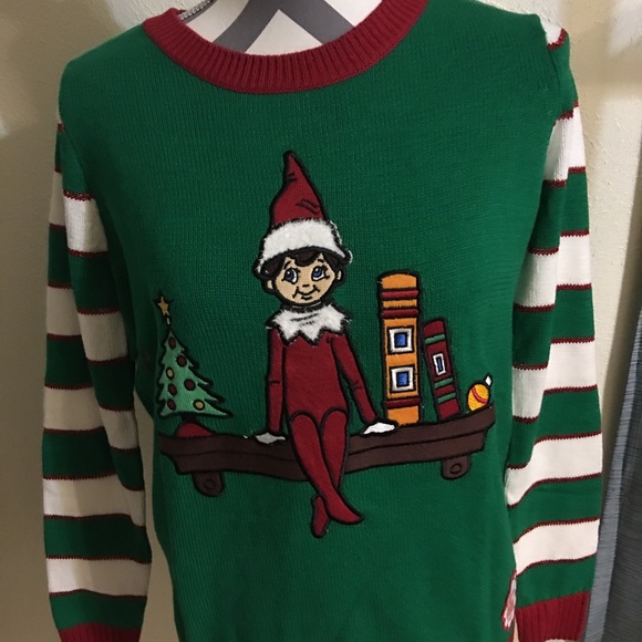 elf on the shelf christmas sweater